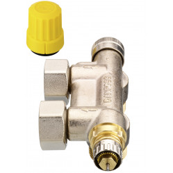 VHS клапан терморегулятора 1/2" х 3/4" 013G4741 Danfoss | угловой, с переходниками