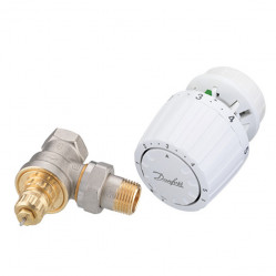 Комплект терморегулятора RTR-G/RTR 7090 ДУ 15 | Danfoss 013G2183 Угловой