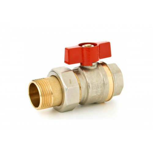 Danfoss BVR-F Шаровой латунный кран НР-ВР полнопроходной со сгоном 1/2" 065B8203
