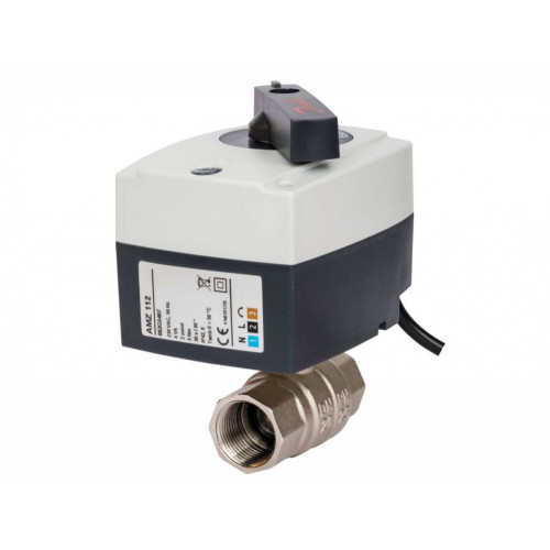 Кран шаровый двухходовой с э/приводом Danfoss AMZ-112 Ду50 24В 082G5405